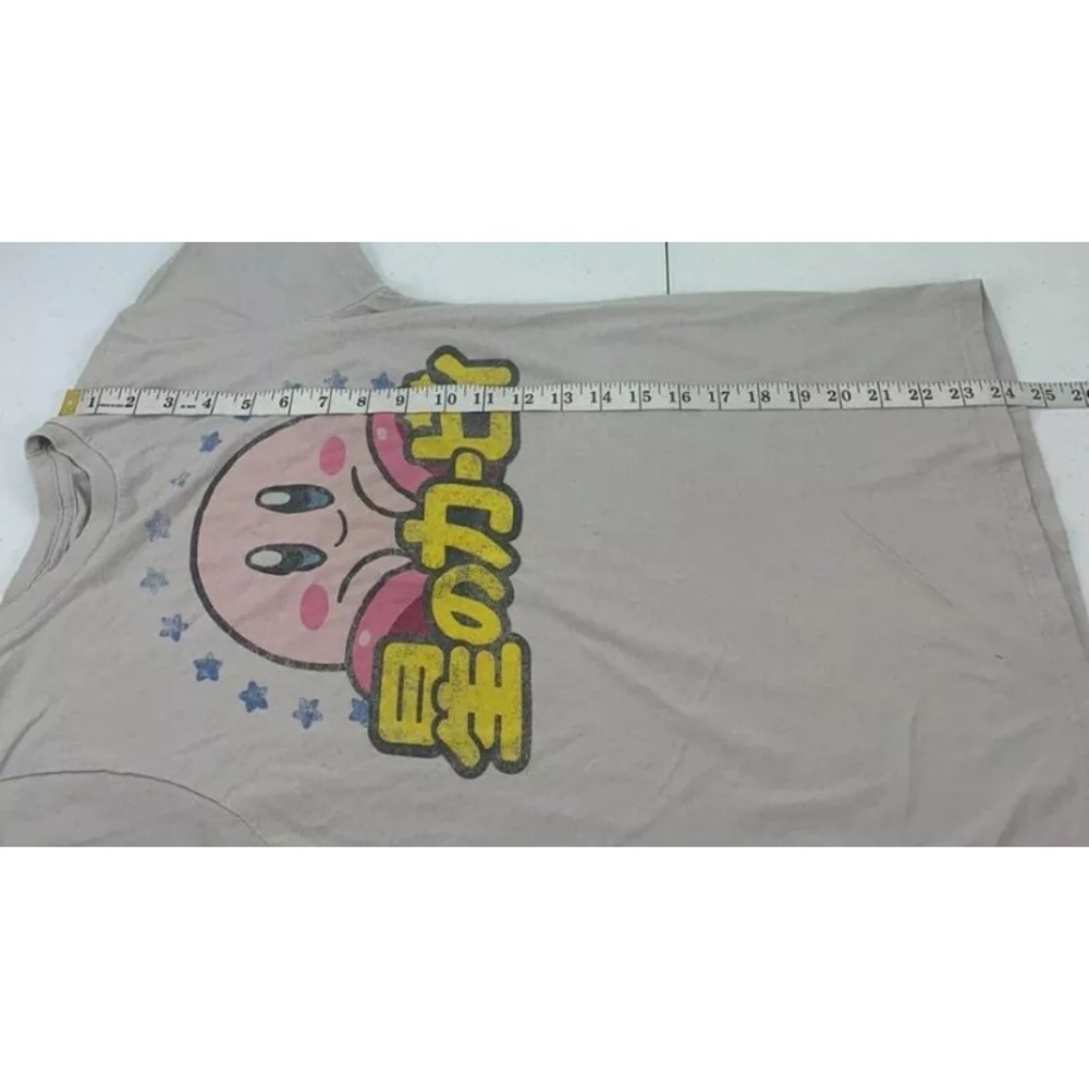 Nintendo Kirby character T-shirt light grey Small - Picture 5 of 7